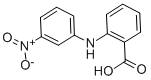 结构式 CAS# 27693-70-5, 2-(3-硝基苯胺基)苯甲酸