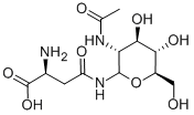 structure of CAS# 2776-93-4, N-[2-(Acetylamino)-2-Deoxy-beta-D-Glucopyranosyl]-L-Asparagine;(2S)-4-[[(2R,3R,4R,5S,6R)-3-Acetamido-4,5-Dihydroxy-6-(Hydroxymethyl)Tetrahydropyran-2-Yl]Amino]-2-Amino-4-Oxo-Butanoic Acid;(2S)-4-[[(2R,3R,4R,5S,6R)-3-Acetamido-4,5-Dihydroxy-6-(Hydroxymethyl)-2-Tetrahydropyranyl]Amino]-2-Amino-4-Oxobutanoic Acid;(2S)-4-[[(2R,3R,4R,5S,6R)-3-Acetamido-4,5-Dihydroxy-6-Methylol-Tetrahydropyran-2-Yl]Amino]-2-Amino-4-Keto-Butyric Acid