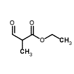结构式 CAS# 27772-62-9, 乙基2-甲基-3-氧代丙酸酯