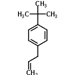 structure of CAS# 27798-45-4, 1-Allyl-4-(2-Methyl-2-Propanyl)Benzene;3-(4-tert-Butylphenyl)-1-propene