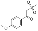 structure of CAS# 27918-36-1, 1-(4-Methoxyphenyl)-2-(Methylsulfonyl)-Ethanone;1-(4-Methoxyphenyl)-2-(Methylsulphonyl)-1-Ethan-1-One;1-(4-Methoxyphenyl)-2-(Methylsulphonyl)-1-Ethanone;4'-Methoxy-2-(Methylsulphonyl)Acetophenone