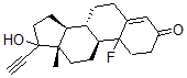 CAS#: 2796-89-6， (17a)-10-Fluoro-17-hydroxy-19-Norpregn-4-en-20-yn-3-one