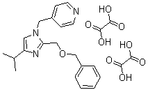 CAS#: 280129-82-0， 4-({2-[(Benzyloxy)Methyl]-4-Isopropylimidazol-1-Yl}Methyl)Pyridine Oxalate (1:2)