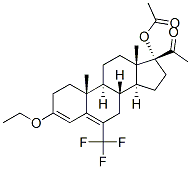 CAS#: 2802-19-9， 17-(Acetyloxy)-3-ethoxy-6-(trifluoromethyl)-Pregna-3,5-dien-20-one