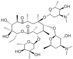 CAS#: 28022-11-9， 3''-O-Demethyl-6-O-[2,3,6-Trideoxy-3-(Dimethylamino)-alpha-L-Ribo-Hexopyranosyl]-Erythromycin