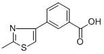 结构式 CAS# 28077-41-0, 3-(2-甲基-4-噻唑基)-苯甲酸