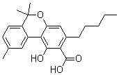 CAS#: 2808-39-1， 1-Hydroxy-6,6,9-Trimethyl-3-Pentyl-6H-Dibenzo[b,d]Pyran-2-Carboxylicacid