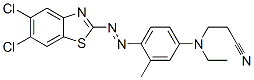 CAS 登录号：28080-90-2， 3-[[4-[(5,6-二氯-2-苯并噻唑基)偶氮]-3-甲基苯基]乙基氨基]丙腈