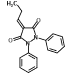 CAS#: 2810-68-6， 1,2-Diphenyl-4-Propylidene-3,5-Pyrazolidinedione