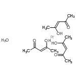 structure of CAS# 28105-87-5, (3Z)-4-Hydroxy-3-Penten-2-One - Praseodymium Hydrate (3:1:1);Praseodymium(III) acetylacetonate hydrate