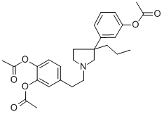 CAS#: 28142-59-8， 4-(2-(3-(3-Hydroxyphenyl)-3-Propyl-1-Pyrrolidinyl)Ethyl)Pyrocatechol Triacetate
