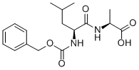 结构式 CAS# 2817-13-2, N-[(苯基甲氧基)羰基]-L-亮氨酰-L-丙氨酸