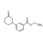 structure of CAS# 284022-81-7, Ethyl 3-(3-Oxocyclohexyl)Benzoate;Ethyl 3-(3-oxocyclohexyl)benzoate;MFCD03841040