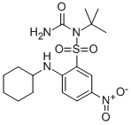 CAS#: 284464-46-6， 1-tert-Butyl-3-[2-(cyclohexylamino)-5-nitrophenyl]sulfonylurea