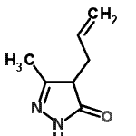 CAS#: 284488-23-9， 4-Allyl-5-Methyl-2,4-Dihydro-3H-Pyrazol-3-One