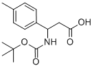 结构式 CAS# 284493-60-3, 3-N-叔丁氧羰基-3-(4-甲基苯基)丙酸