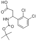 structure of CAS# 284493-64-7, 3-N-Boc-3-(2,3-Dichlorophenyl)Propionic Acid