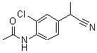 CAS#: 28581-73-9， N-[2-Chloro-4-(1-Cyanoethyl)Phenyl]Acetamide