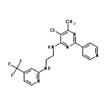 CAS#: 286008-57-9， N-[5-Chloro-6-Methyl-2-(4-Pyridinyl)-4-Pyrimidinyl]-N'-[4-(Trifluoromethyl)-2-Pyridinyl]-1,2-Ethanediamine
