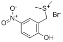 structure of CAS# 28611-73-6, Dimethyl(2-Hydroxy-5-Nitrobenzyl)Sulfonium Bromide;(2-Hydroxy-5-Nitro-Phenyl)Methyl-Dimethyl-Sulfonium Bromide;(2-Hydroxy-5-Nitrophenyl)Methyl-Dimethylsulfonium Bromide;(2-Hydroxy-5-Nitro-Benzyl)-Dimethyl-Sulfonium Bromide