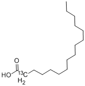 structure of CAS# 287100-87-2, Hexadecanoic Acid-2-13C