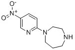 structure of CAS# 287114-27-6, 1-(5-Nitro-2-Pyridyl)-1,4-Diazepane;1-(5-Nitropyridin-2-Yl)-1,4-Diazepane, 2-(1,4-Diazepan-1-Yl)-5-Nitropyridine;1-(5-NITROPYRIDIN-2-YL)HOMOPIPERAZINE;1-(5-NITROPYRID-2-YL)HOMOPIPERAZINE