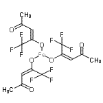 结构式 CAS# 28736-69-8, 铁(3+)三[(2E)-1,1,1-三氟-4-氧代-2-戊烯-2-醇]