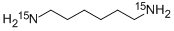 structure of CAS# 287476-10-2, Hexamethylenediamine-15N2