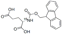 structure of CAS# 287484-34-8, N-(9-Fluorenylmethoxycarbonyl)-L-Glutamic-15N Acid