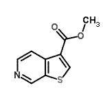 structure of CAS# 28783-21-3, Methyl Thieno[2,3-c]Pyridine-3-Carboxylate;Methyl thieno[2,3-c]pyridine-3-carboxylate #