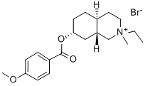 CAS#: 28798-19-8， 1,2,3,4,4alpha-alpha,5,6,7,8,8alpha-beta-Decahydro-2-Ethyl-7-alpha-Hydroxy-2-Methyl-Isoquinolium Bromide p-Anisate