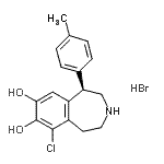 structure of CAS# 288262-87-3, (1R)-6-Chloro-1-(4-Methylphenyl)-2,3,4,5-Tetrahydro-1H-3-Benzazepine-7,8-Diol Hydrobromide (1:1);(1R)-6-Ch<wbr>lor-1-(4-<wbr>methylphe<wbr>nyl)-2,3,<wbr>4,5-tetra<wbr>hydro-1H-<wbr>3-benzaze<wbr>pin-7,8-d<wbr>iolhydrob<wbr>romid (1:<wbr>1);(1R)-6-Ch<wbr>loro-1-(4<wbr>-methylph<wbr>enyl)-2,3<wbr>,4,5-tetr<wbr>ahydro-1H<wbr>-3-benzaz<wbr>epine-7,8<wbr>-diol hyd<wbr>robromide<wbr> (1:1);(1R)-6-Ch<wbr>loro-1-(4<wbr>-méthylph<wbr>ényl)-2,3<wbr>,4,5-tétr<wbr>ahydro-1H<wbr>-3-benzaz<wbr>épine-7,8<wbr>-diol, br<wbr>omhydrate<wbr> (1:1)