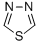 structure of CAS# 289-06-5, 1,3,4-Thiadiazole;Chebi:39472;Thiadiazole