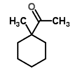 structure of CAS# 2890-62-2, 1-(1-Methylcyclohexyl)Ethanone
