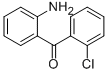 结构式 CAS# 2894-45-3, 2-氨基-2'-氯二苯甲酮