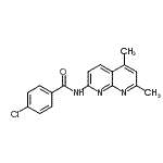 CAS#: 289631-43-2， 4-Chloro-N-(5,7-Dimethyl-1,8-Naphthyridin-2-Yl)Benzamide