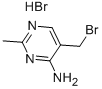 structure of CAS# 2908-71-6, 4-Amino-5-Bromomethyl-2-Methylpyrimidine;4-Pyrimidinamine, 5-(Bromomethyl)-2-Methyl-, Monohydrobromide;4-Amino-5-(Bromomethyl)-2-Methylpyrimidine Hydrobromide