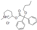 CAS#: 2909-86-6， (1-Methyl-3,4,5,6-Tetrahydro-2H-Pyridin-3-Yl) 2-Butoxy-2,2-Diphenyl Acetate Chloride