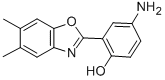 structure of CAS# 292058-24-3, 4-Amino-2-(5,6-Dimethyl-Benzooxazol-2-Yl)-Phenol;4-AMINO-2-(5,6-DIMETHYL-BENZOOXAZOL-2-YL)-PHENOL
