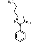 structure of CAS# 29211-43-6, 2-Phenyl-5-Propyl-2,4-Dihydro-3H-Pyrazol-3-One;1-phenyl-3-propyl-2-pyrazolin-5-one;2-phenyl-5-propyl-2,4-dihydro-3H-pyrazol-3-one;2-Phenyl-5-propyl-2,4-dihydro-3H-pyrazol-3-one #