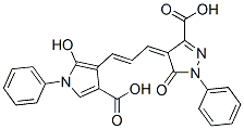 CAS#: 29212-95-1， 4-[3-(4-Carboxy-2-Hydroxy-1-Phenyl-1H-Pyrrol-3-Yl)Allylidene]-4,5-Dihydro-5-Oxo-1-Phenyl-1H-Pyrazole-3-Carboxylic Acid