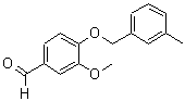 structure of CAS# 292173-01-4, 3-Methoxy-4-[(3-Methylbenzyl)Oxy]Benzaldehyde;3-methoxy-4-[(3-methylbenzyl)oxy]benzaldehyde;3-methoxy-4-[(3-methylphenyl)methoxy]benzaldehyde;MFCD01963559