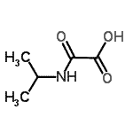 structure of CAS# 29262-57-5, (Isopropylamino)(Oxo)Acetic Acid;N -Isopropyl-oxalamic acid;acetic acid, [(1-methylethyl)amino]oxo-;N -Isopropyl-oxalamic acid
