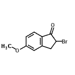structure of CAS# 29278-11-3, 2-Bromo-5-Methoxy-1-Indanone;2-Bromo-5-methoxy-1-indanone;2-bromo-5-methoxyindan-1-one;MFCD11219376