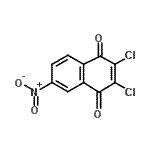 结构式 CAS# 29284-76-2, 2,3-二氯-6-硝基-1,4-萘醌