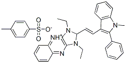 CAS#: 29329-88-2， 1,3-Diethyl-2-[2-(1-Methyl-2-Phenyl-1H-Indol-3-Yl)Vinyl]-1H-Imidazo[4,5-b]Quinoxalinium Toluene-p-Sulphonate