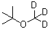 structure of CAS# 29366-08-3, 2-Methyl-2-[(<Sup>2</Sup>H<Sub>3</Sub>)Methyloxy]Propane;2-methyl-2-trideuteriomethoxy-propane;Methyl tert-butyl ether;tert-Butyl Methyl-d3 Ether