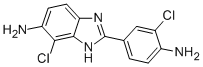 structure of CAS# 293762-50-2, 2-(4-Amino-3-Chloro-Phenyl)-4-Chloro-3H-Benzoimidazol-5-Ylamine;2-(4-Amino-3-Chloro-Phenyl)-4-Chloro-1H-Benzimidazol-5-Amine;[2-(4-Amino-3-Chloro-Phenyl)-4-Chloro-1H-Benzimidazol-5-Yl]Amine;St5017209