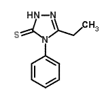 CAS 登录号：29448-76-8， 5-乙基-4-苯基-2,4-二氢-3H-1,2,4-三唑-3-硫酮