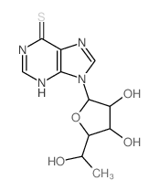CAS 登录号：2946-43-2， 9-(6'-脱氧-beta-D-异呋喃糖基)-6-硫代嘌呤